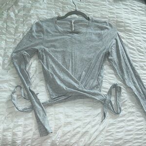 lululemon cross front long sleeve shirt
